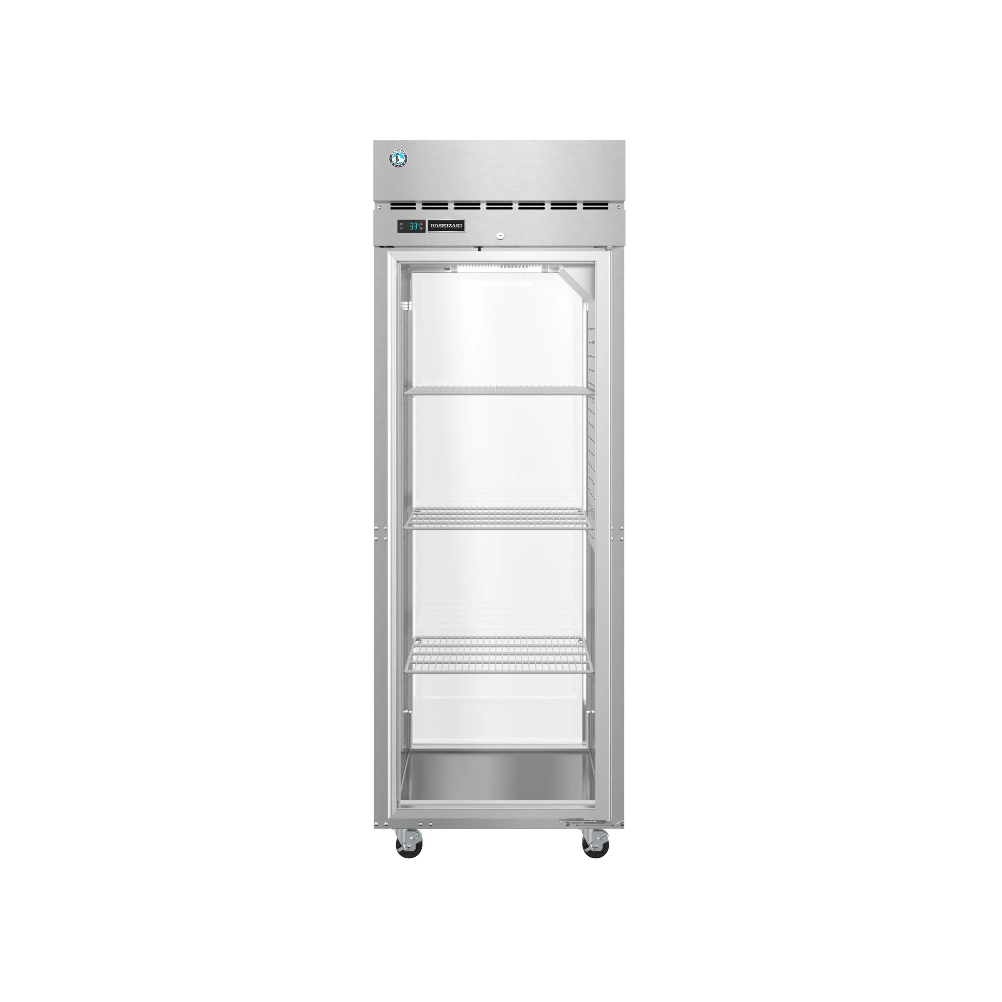 Hoshizaki - PT1A-FG-FG, Commercial 27.5" Full Glass Door Pass-Through Refrigerator Single Section 24.2cu.ft.