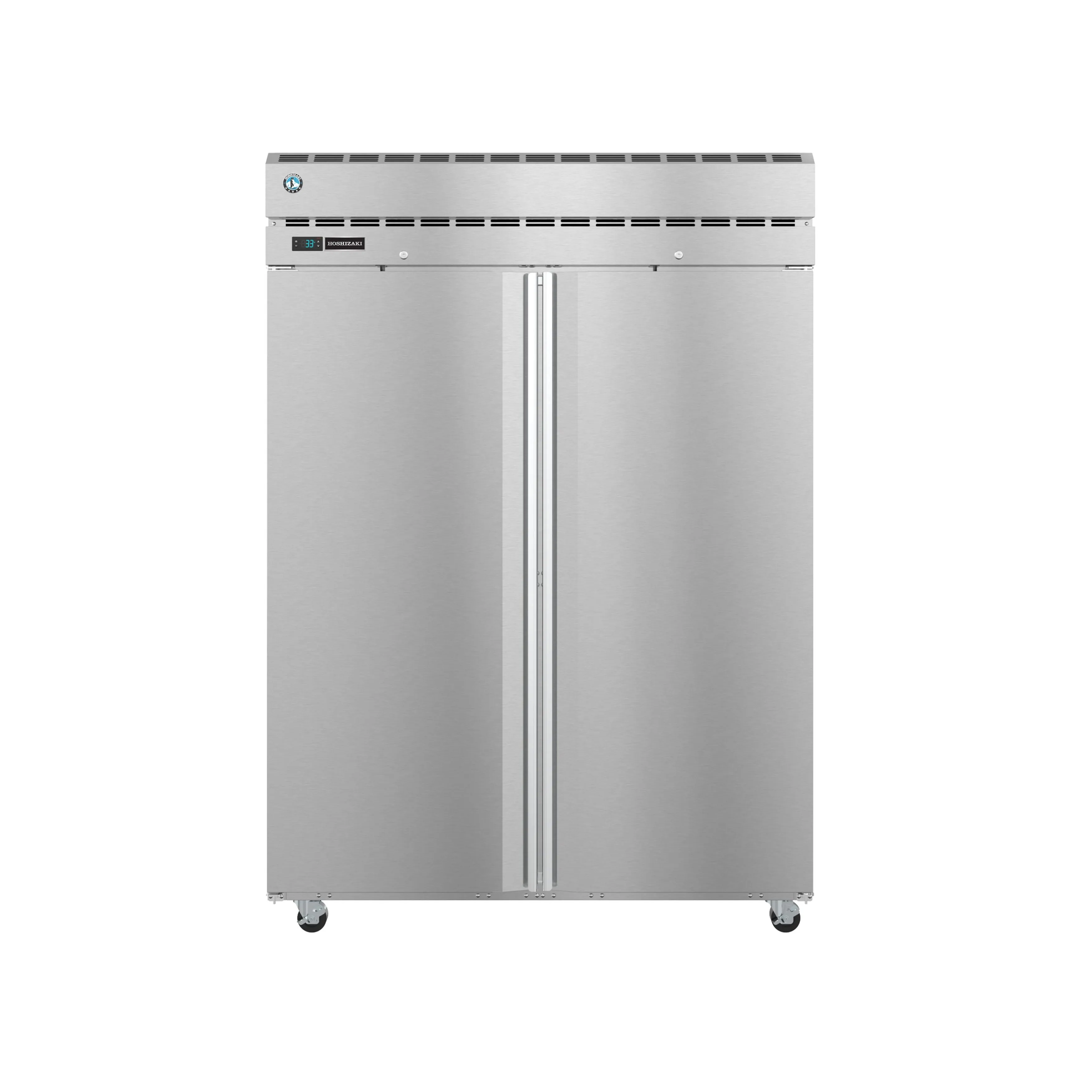 Hoshizaki - PT2A-FS-FS, Commercial 55" Full Solid Door Pass-Through Refrigerator Two Section 52.5cu.ft.