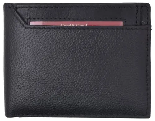 Mens Bifold Leather Rfid Wallet With Removable Front Id Window Credit Card Holder Gift Box Shop Smart Deals