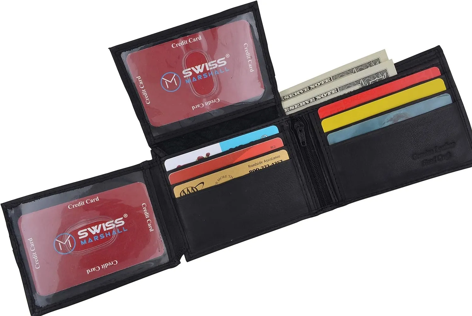 Rfid Cow Napa Leather Extra Capacity Bifold Credit Card Id Mens Wallet Special Savings Today Hot Deals Today