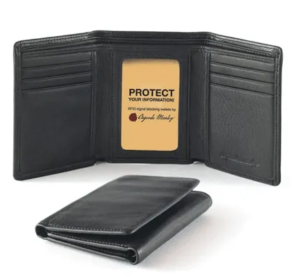 Osgoode Marley Leather  Rfid Trifold Wallet Steal Todays Offer