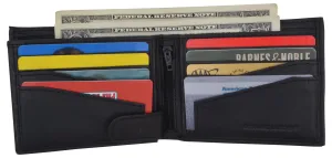 Premium Leather Rfid Mens Credit Card Id Holder Wallet W/Interior Snap Closure Trending Hot Picks MustShop Sale