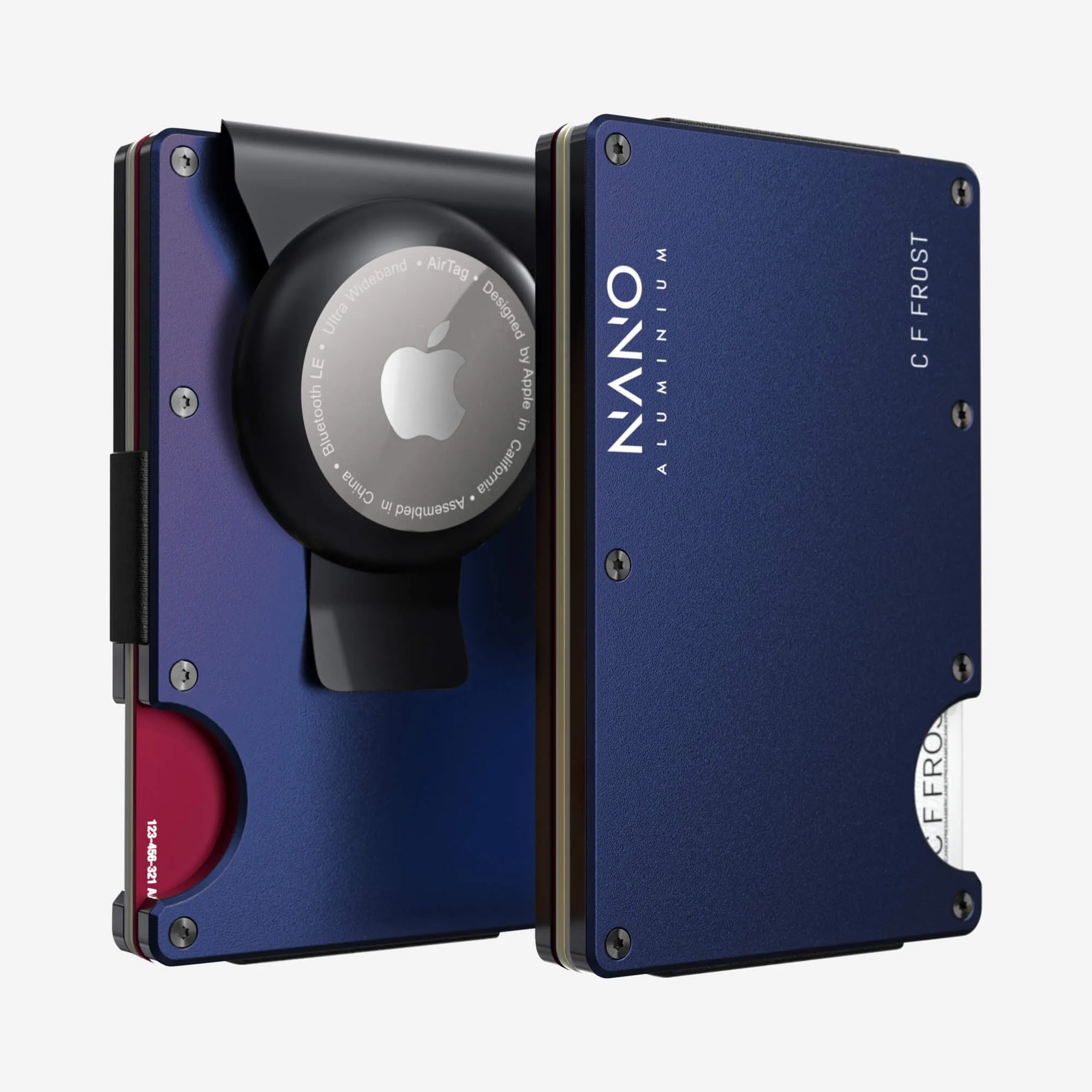 Personalised Airtag Money Clip Wallet (Skyfall Navy) Today Only Steal