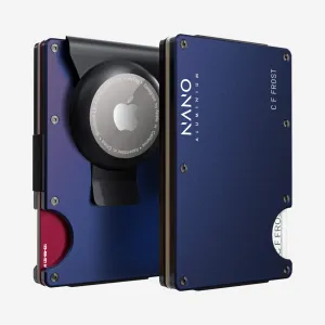 Personalised Airtag Money Clip Wallet (Skyfall Navy) Today Only Steal