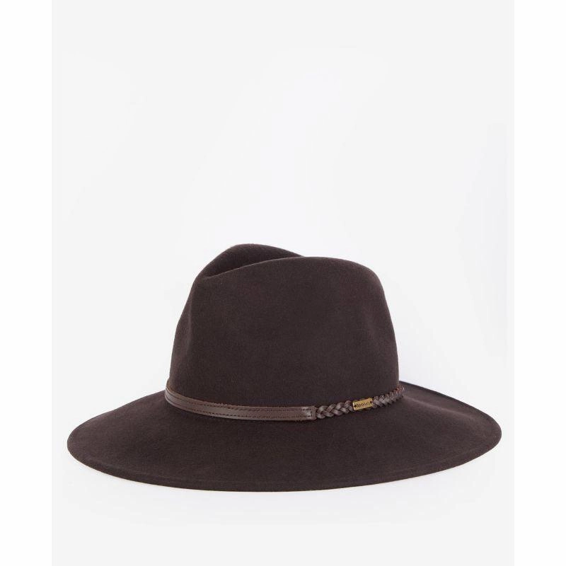 Exclusive Deal Inside Barbour Tack Ladies Fedora - Chocolate/Praline