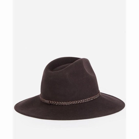Barbour Tack Ladies Fedora - Chocolate/Praline Todays Hot Savings