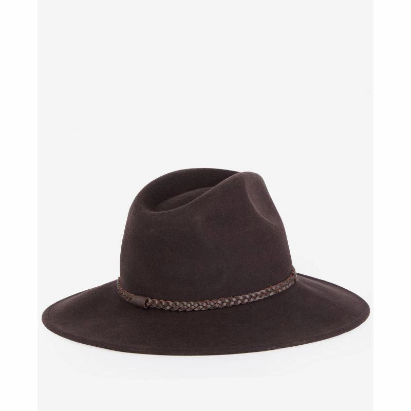 Barbour Tack Ladies Fedora - Chocolate/Praline Todays Hot Savings