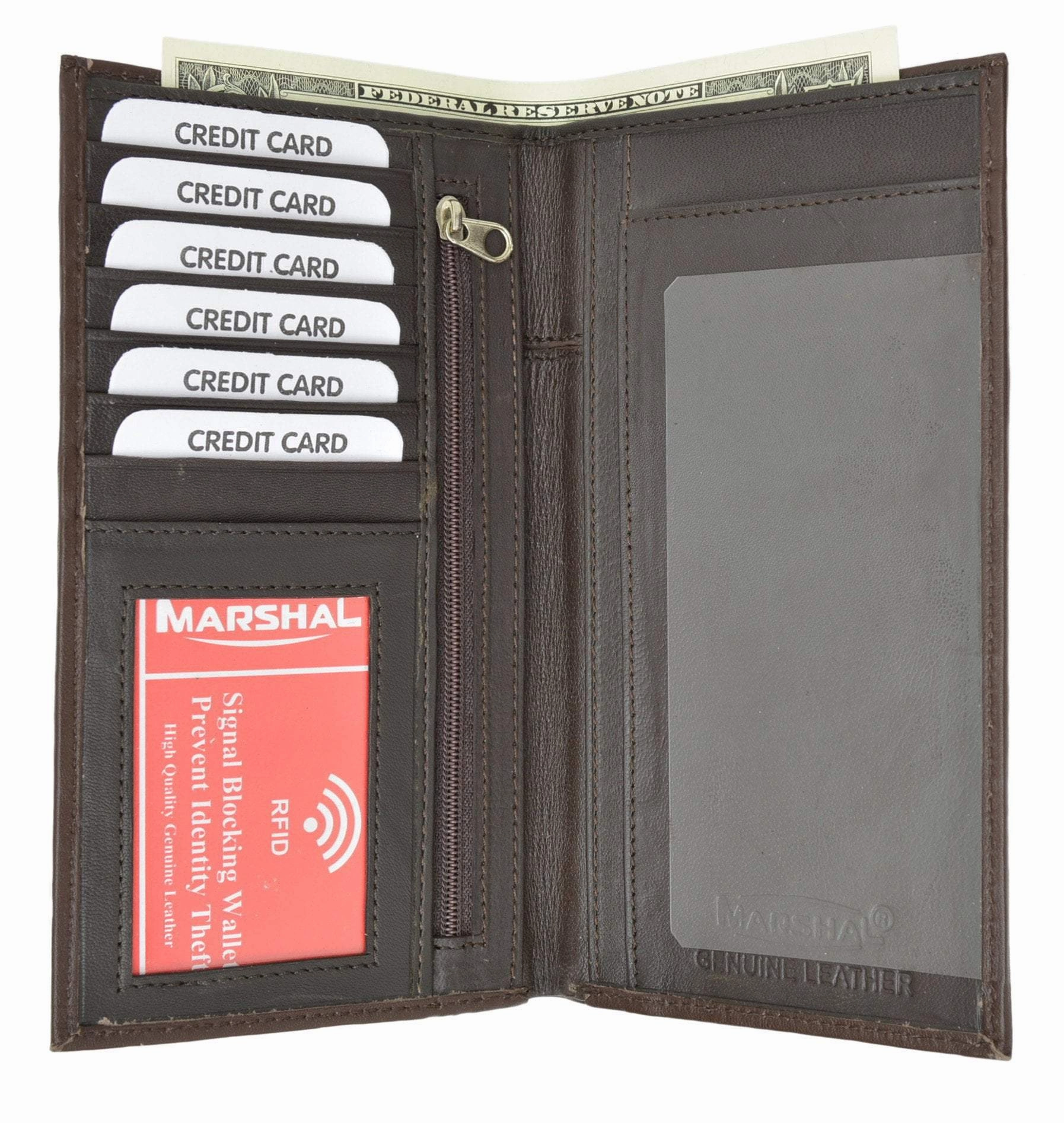 Special Price Today Rfid Blocking Soft Leather Sim Checkbook Organizer Id Credit Card Holder Wallet Rfid P 853 (C)