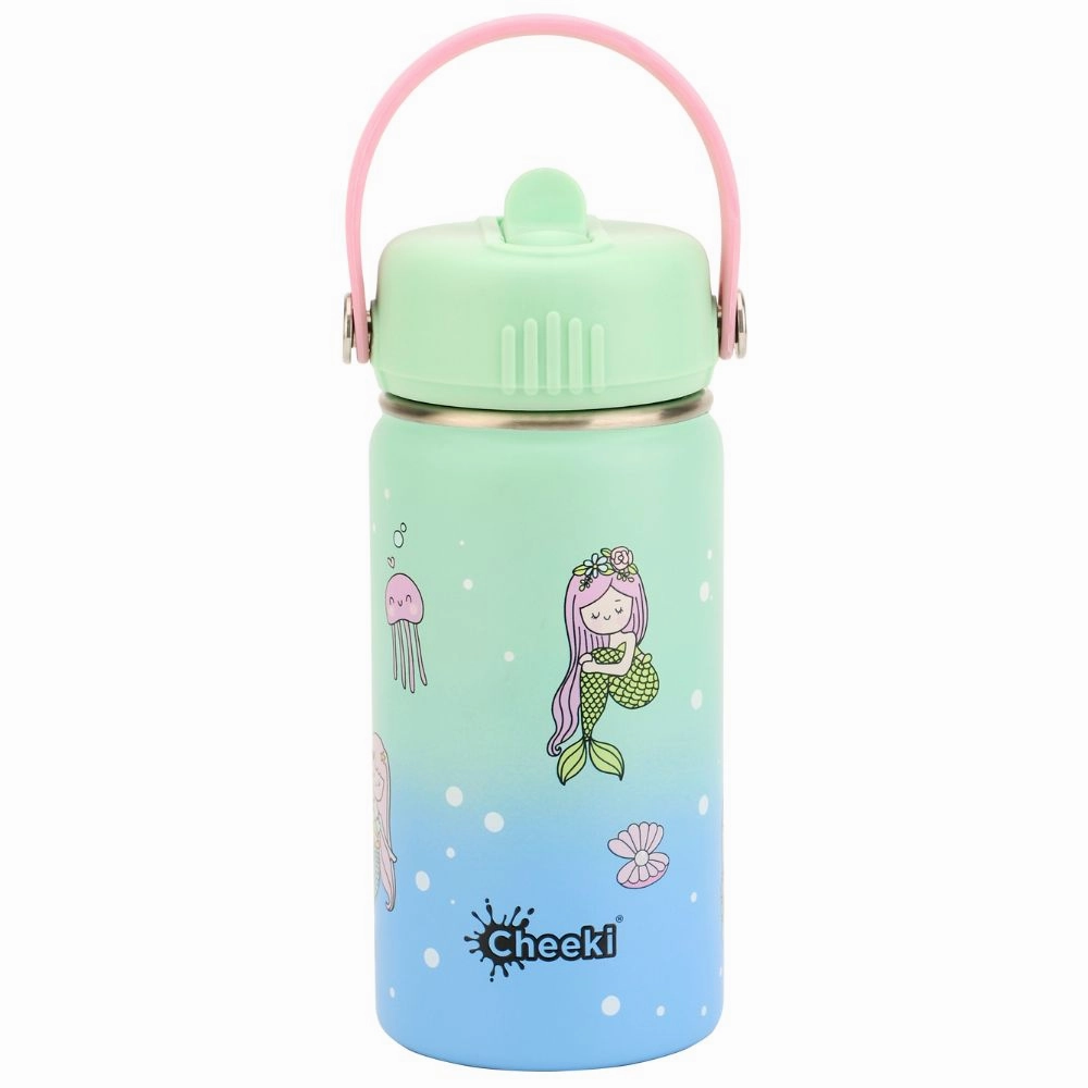 Perfect Gift Offer Cheeki Insulated Little Adventurer Kids Water Bottles 400Ml - Mermaid