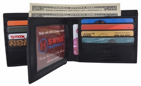 Men'S Rfid Security Blocking Premium Leather Extra Capacity Card Id Bifold Wallet Grab Your Deal Today MustHave Clearance