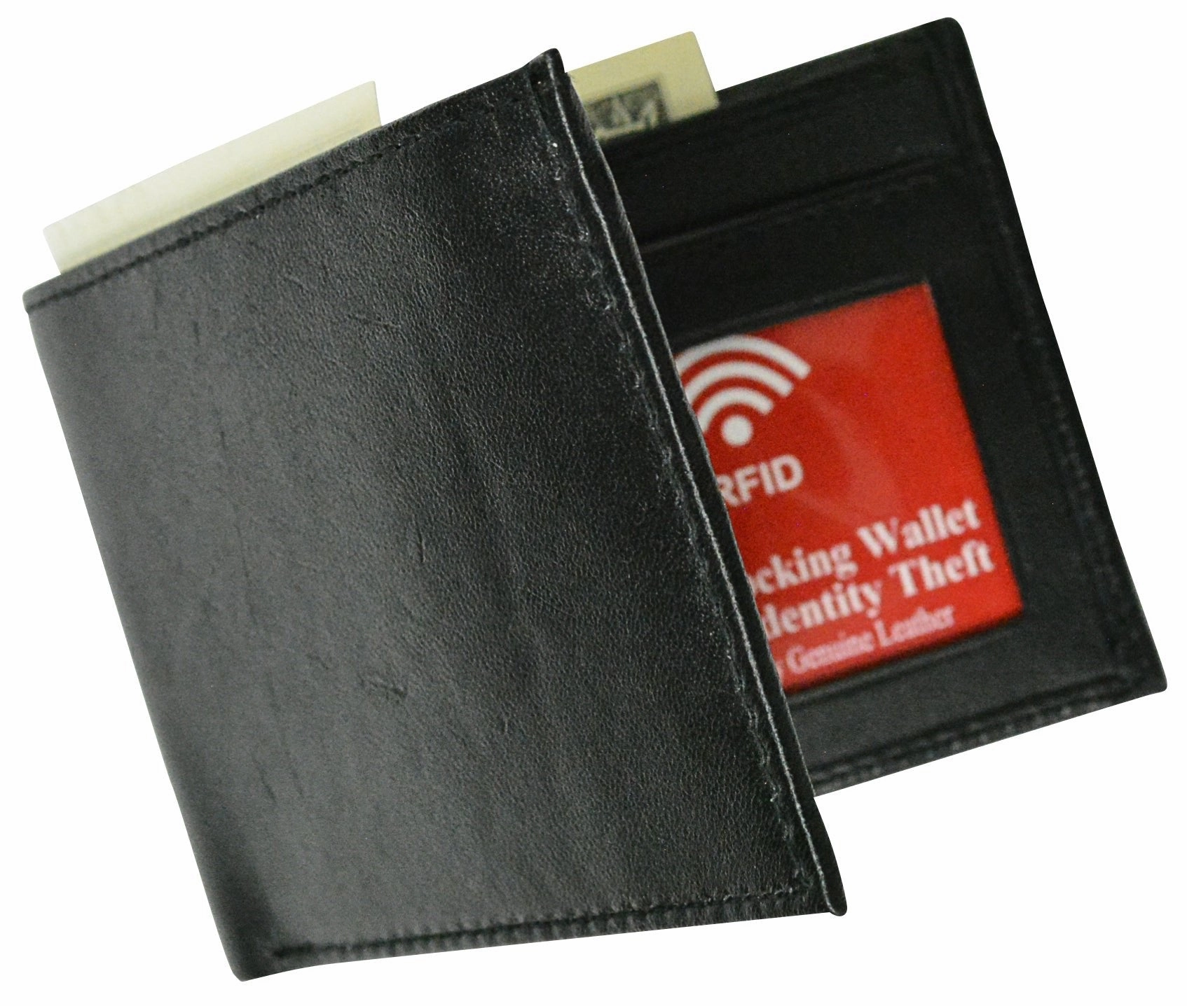 New Genuine Leather Wallets For Men Slim Minimalist Bifold Wallet Rfid Blocking Exclusive Holiday Deal