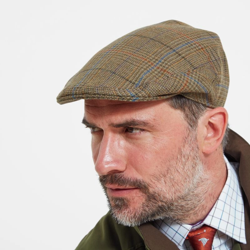 Shop Smart Save Schoffel Ptarmigan Tweed Classic Mens Flat Cap - Arran Tweed