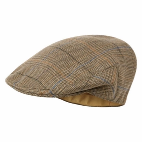 Schoffel Ptarmigan Tweed Classic Mens Flat Cap - Arran Tweed Shop Save Big