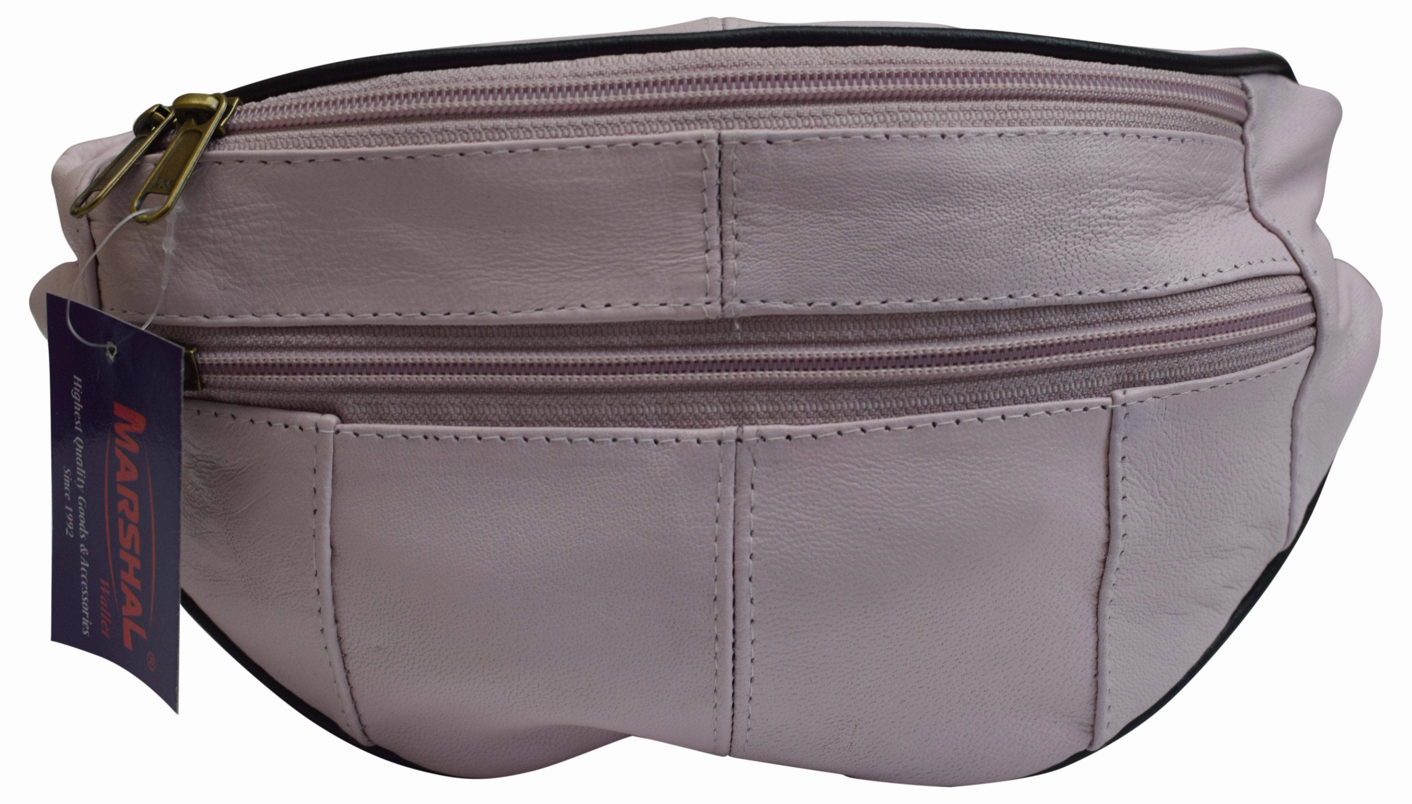 Trending Savings Now Slim Genuine Leather Waist Pouch Fanny Pack Multiple Colors
