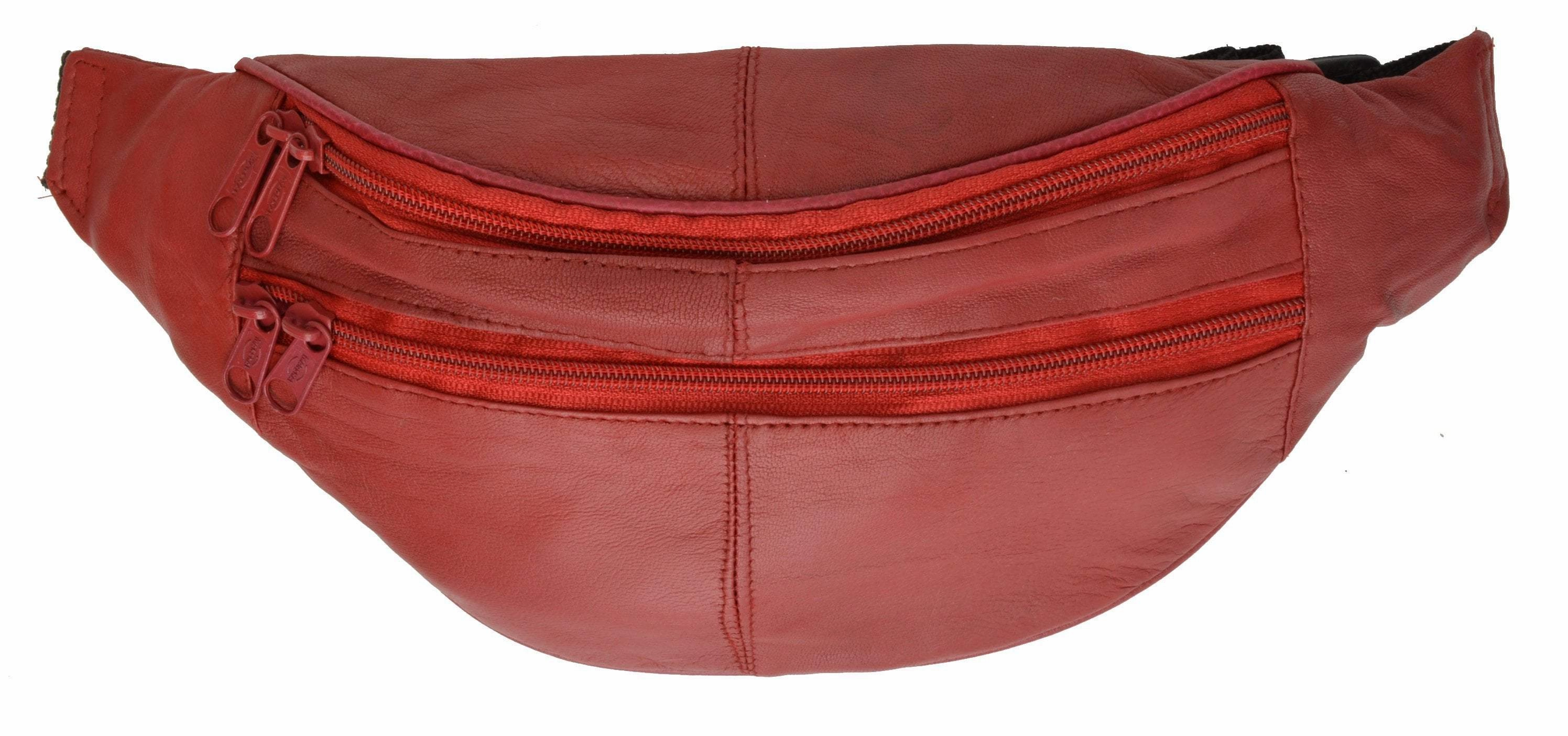 Slim Genuine Leather Waist Pouch Fanny Pack Multiple Colors Hot Sale Today Daily Clearance Deal