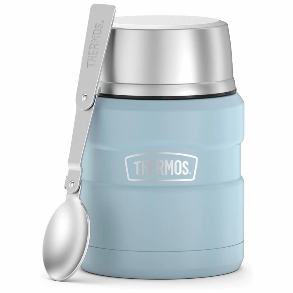 Thermos King Stainless Steel Insulated Food Jar With Folding Spoon 470Ml Todays Special Picks