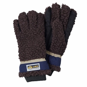 Elmer Gloves Wool Pile 5 Finger Glove Brown Last Chance Steal