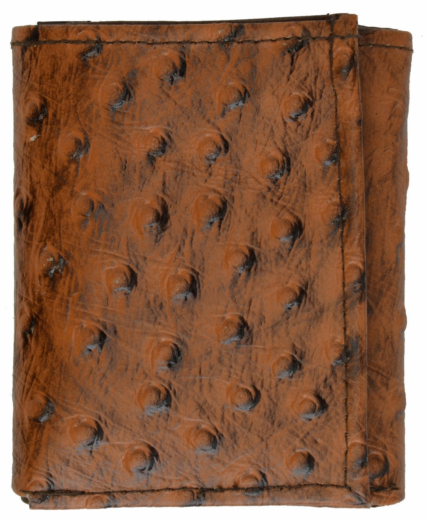 Exclusive Deal Inside MustHave Items New Genuine Leather Wallet Ostrich Skin Print Trifold Wallet 71055 Os