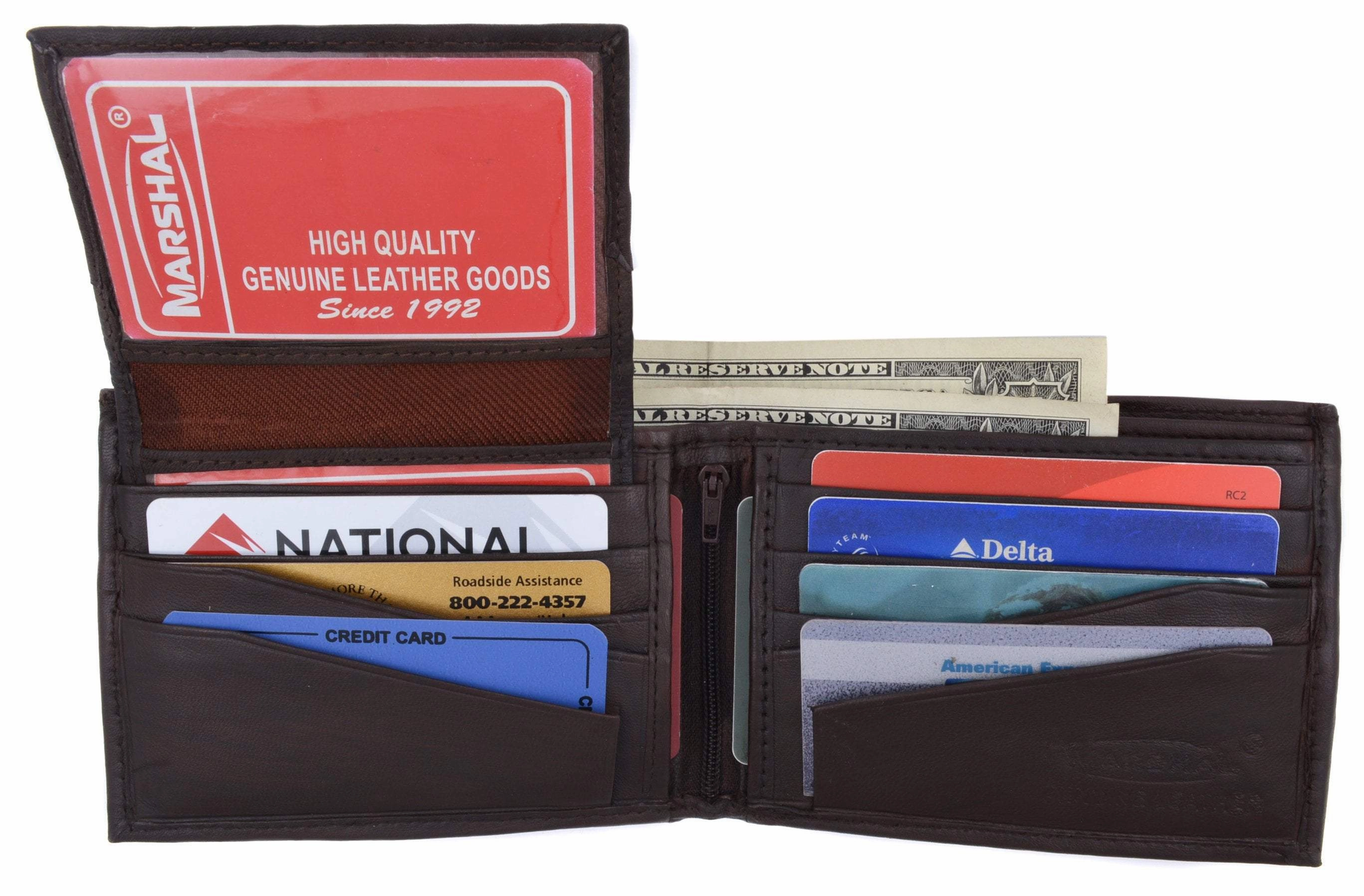 Soft Lambskin Leather Bifold Wallet W/Removable Id 533 New Arrival Discount