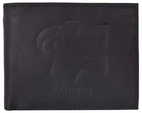 Taurus Zodiac Sign Bifold Trifold Genuine Leather Men'S Wallets Dont Miss This Deal Deal of the Day