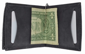EndofWeek Deals Genuine Leather Center Flap Money Clip With Id And Credit Card 93 Cf (C)
