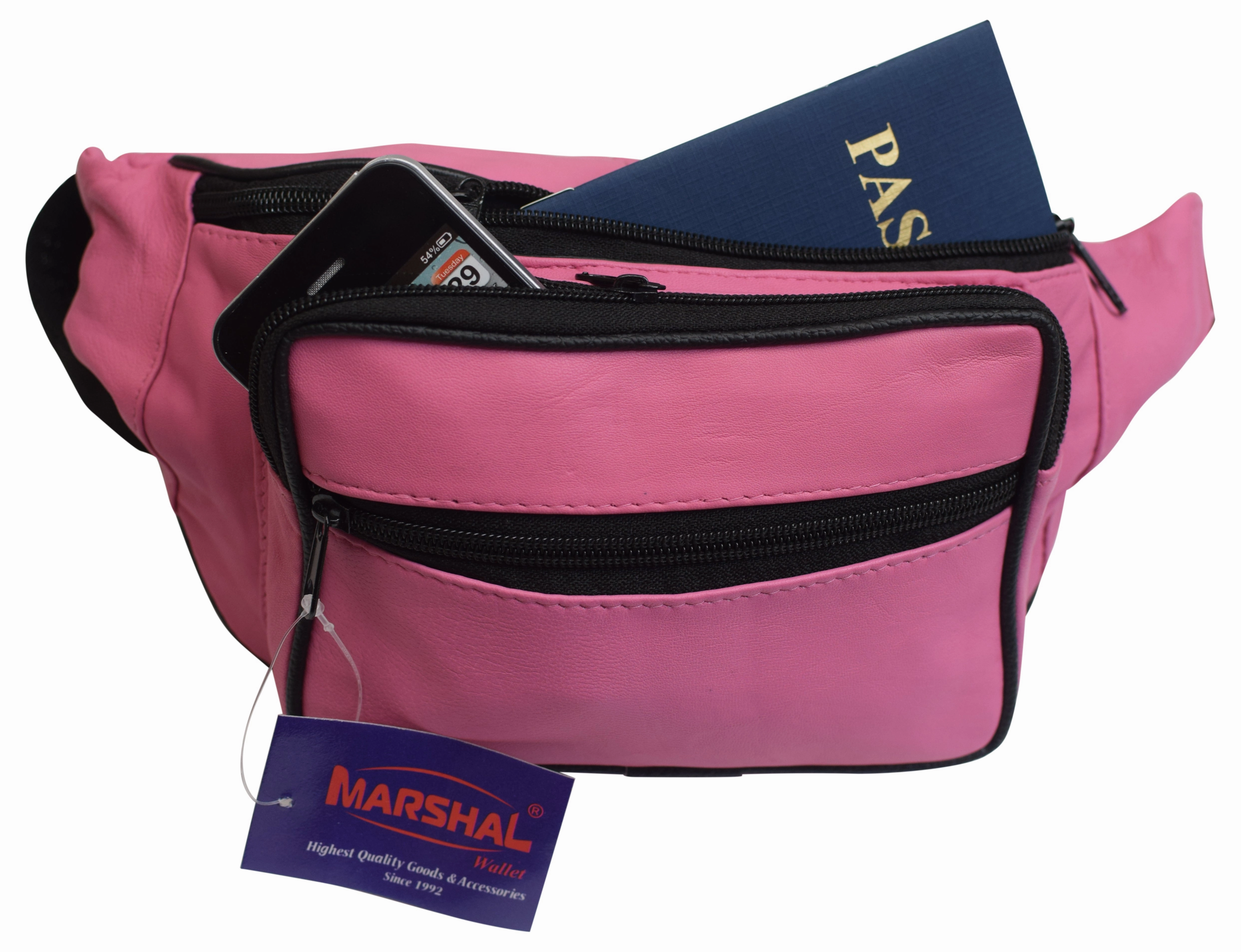 Marshal Leather Fanny Pack- Men Waist Bag -Women Purse Hip Pouch Travel Dont Miss Hot Deals