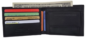 Small Men'S Genuine Leather Slim Thin Bifold Wallet With Coin Pouch Todays Hot Savings