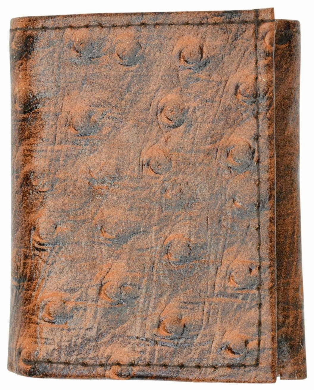 Leather Children Trifold Wallet Kids Ostrich Print 71825 Os Online Exclusive Offer