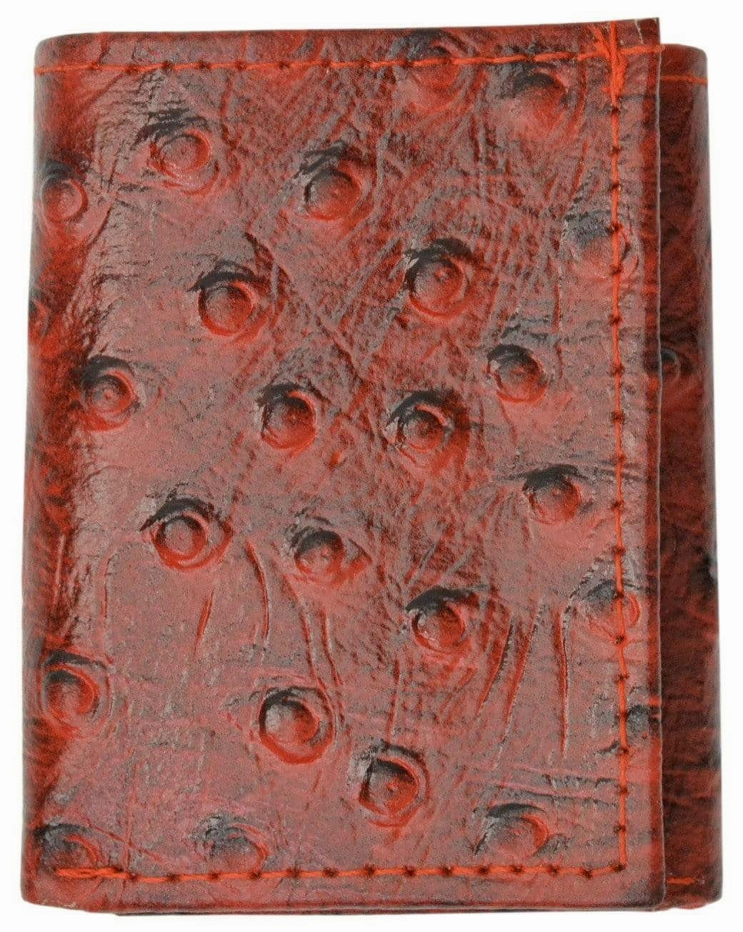 Today Only Special Gift Ideas Galore Leather Children Trifold Wallet Kids Ostrich Print 71825 Os