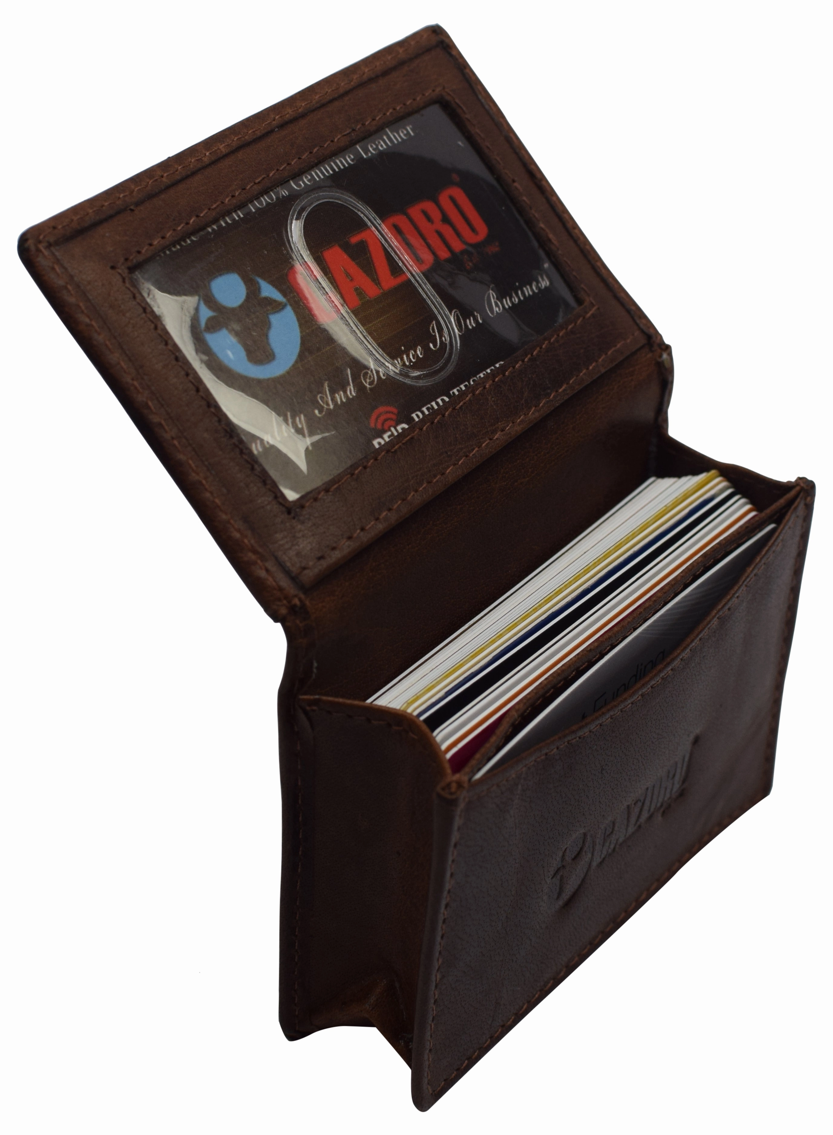 Dont Miss This Steal Limited Stock Hot Deal Rfid Blocking Buffalo Leather Business Card Case Holder For Men & Women
