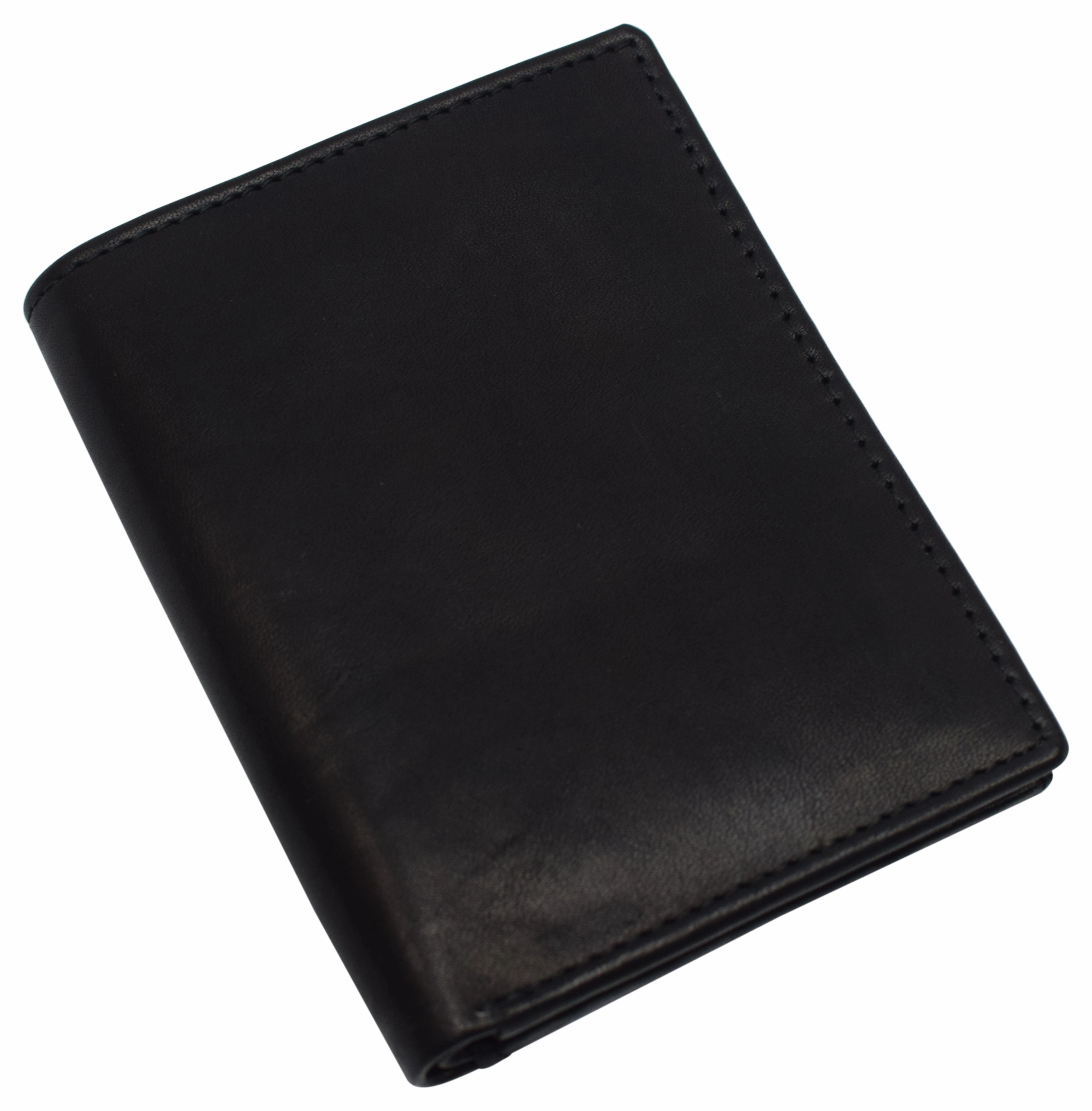 Slim Bifold Front Pocket Wallet 2 Id Window Credit Card Holder Genuine Leather Rfid Blocking Save More Now Deal Frenzy Today