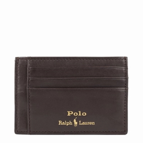 Todays Hot Pick Polo Ralph Lauren Small Leather Card Case Brown