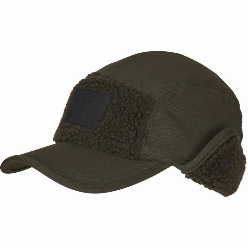 Special Deal Frenzy Seeland Teddy Fold Down Insulated Cap - Pine Green