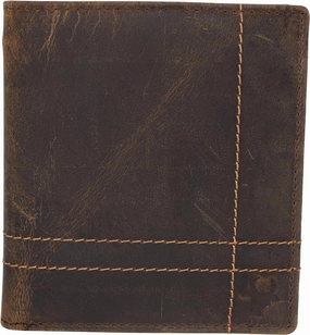 Todays Special Picks Cazoro Vintage Leather Slim Hipster Bifold Wallets For Men Large Bifold Wallet- Rfid Protection (Plain)
