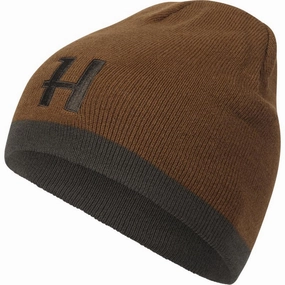 Flash Sale Alert Hot Offer Inside Harkila Reversible Merino Beanie - Shadow Brown/Rustique Clay