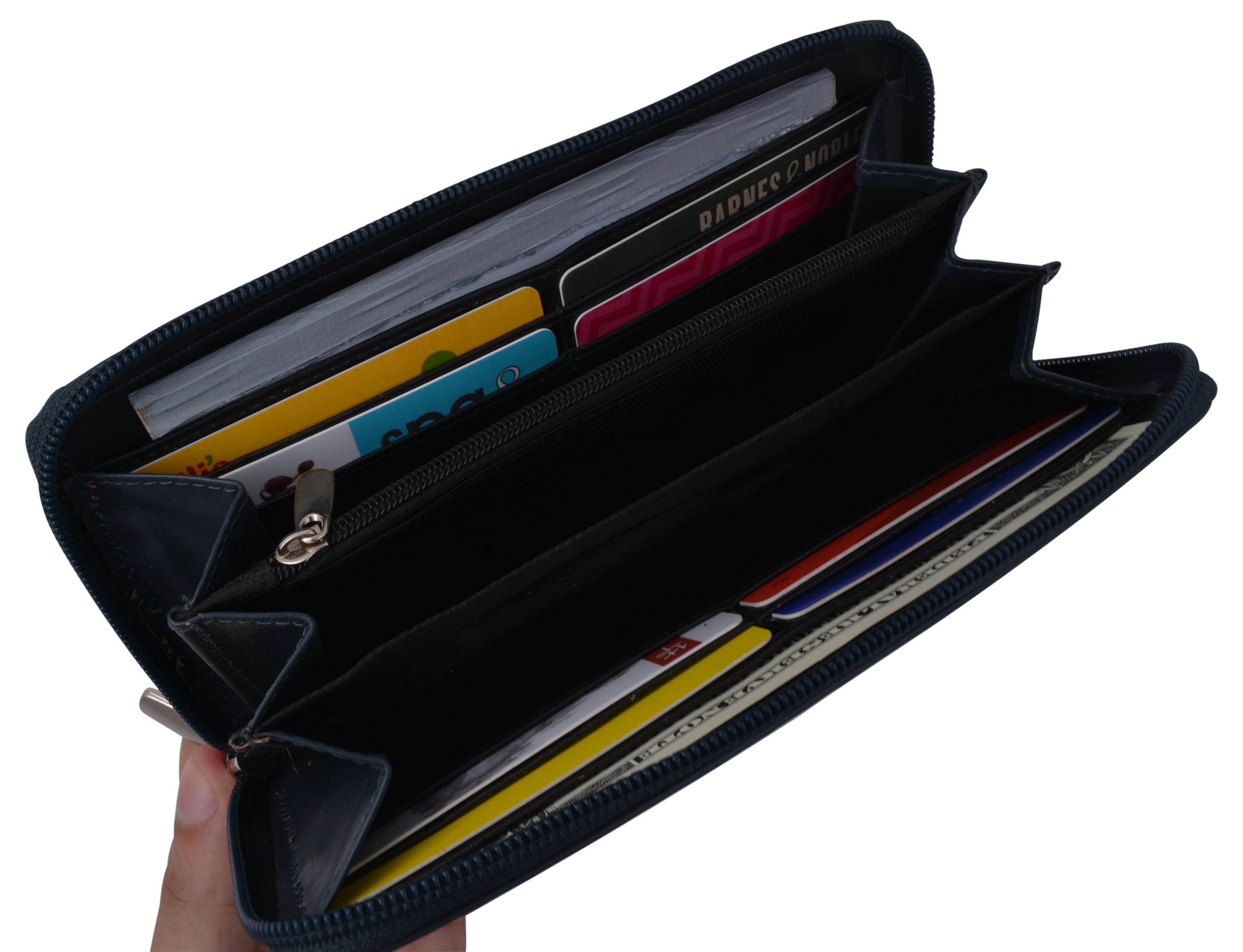 Sweet Deal Today Women'S Zip Around Wallet And Phone Clutch - Leather Rfid Blocking With Card Holder Organizer