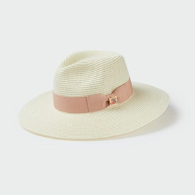 Today Only Discount Alert Alan Paine Emelle Ladies Straw Hat - Dusky Pink