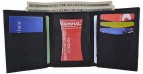 Lamb Leather Simple Id Trifold Wallet 5155 Best Seller Deal