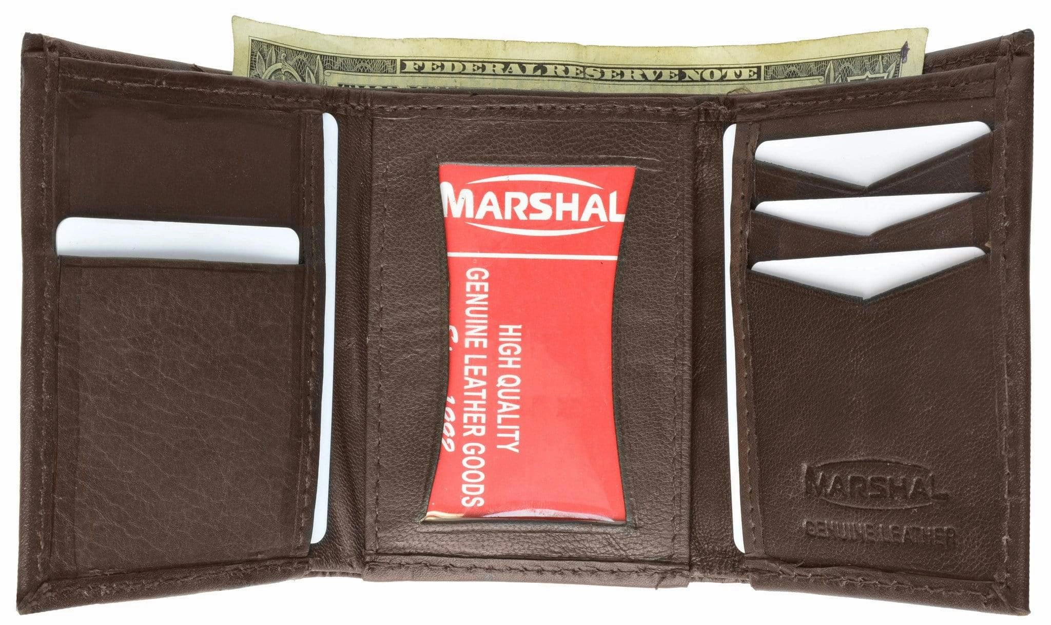 Lamb Leather Simple Id Trifold Wallet 5155 Special Price Today