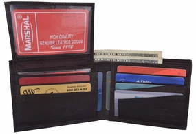 Weekend Sale Special Leather Men Bifold Wallet Removable Id Case Hidden Compartment 589 Cf