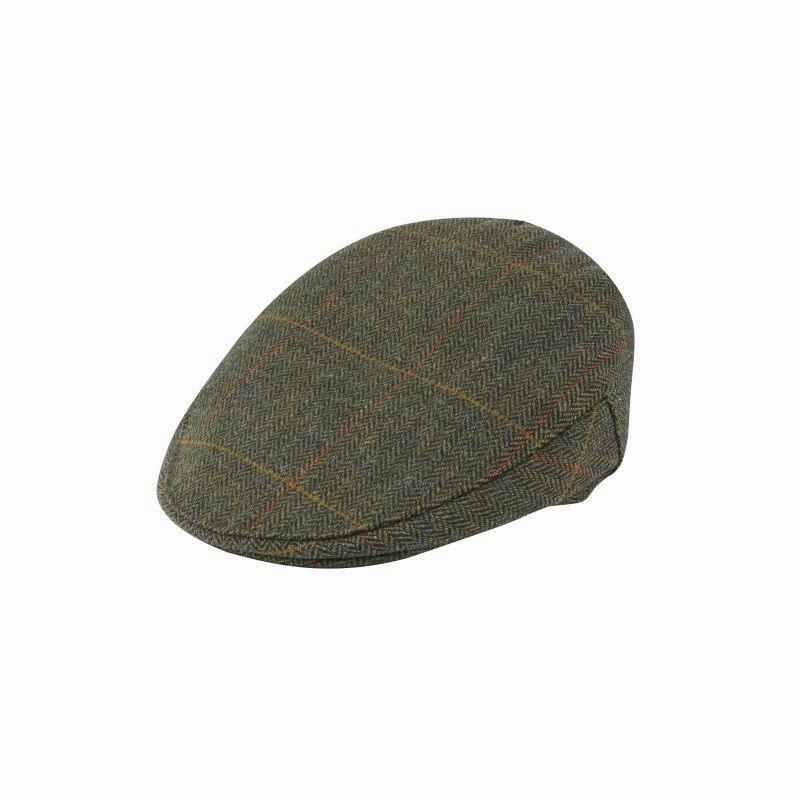 Alan Paine Rutland Tweed Waterproof Flat Cap - Seaweed Deal Frenzy Today