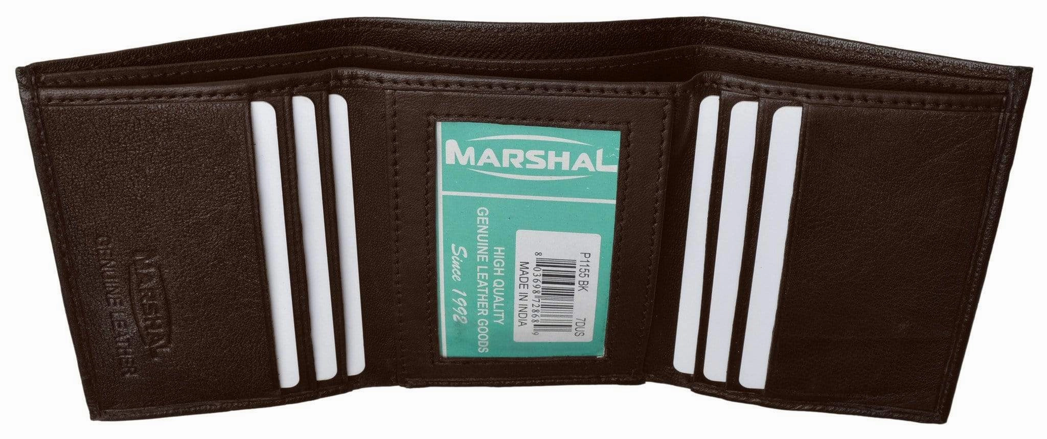 Special Price Offer Save Today Event Men'S Genuine Soft Leather Trifold Wallet P 1155 (C)