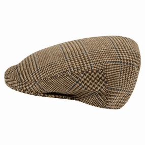 Schoffel Ptarmigan Tweed Classic Mens Flat Cap - Hawick Tweed Special Deals Online Shop Save Today