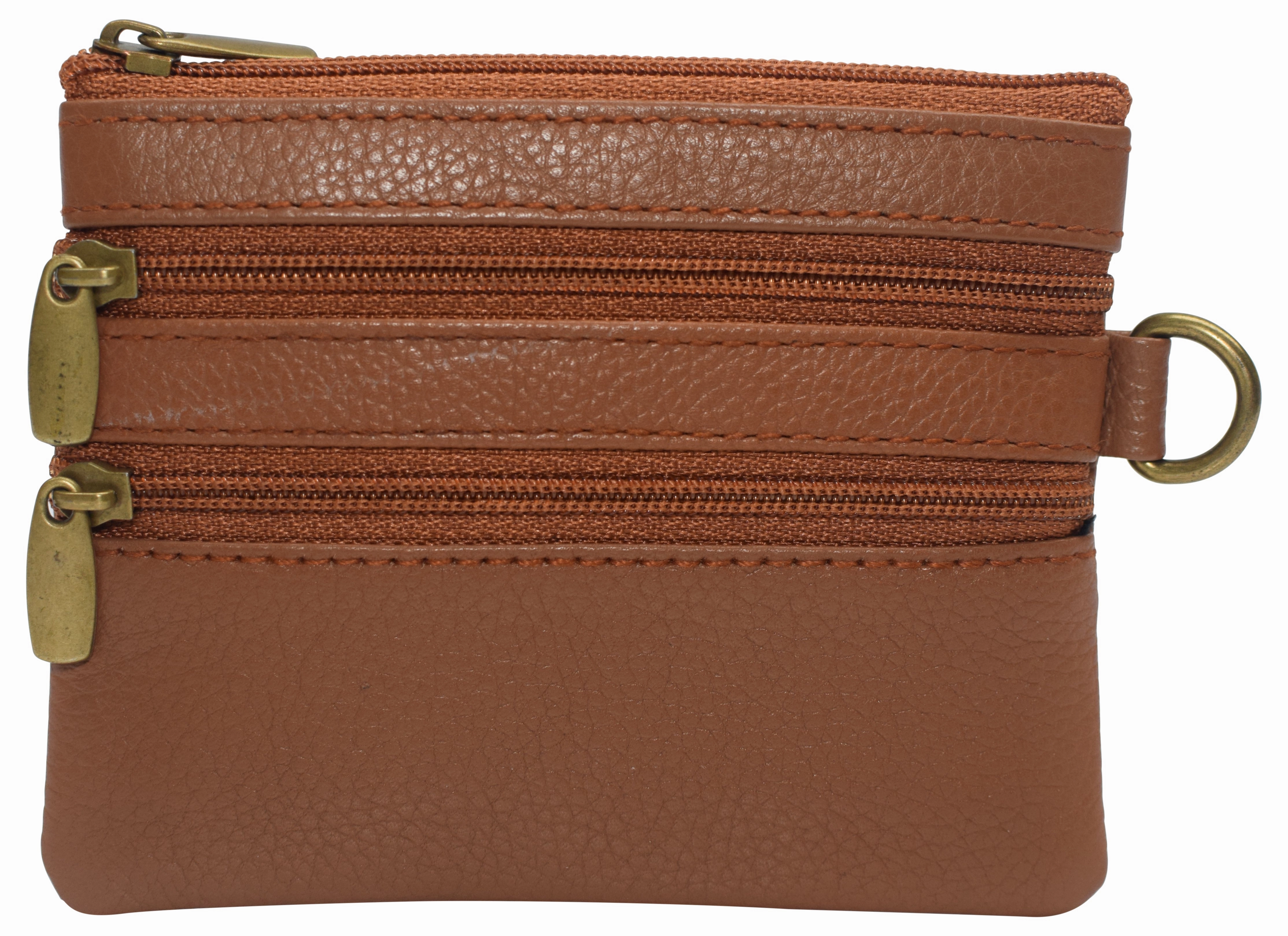 Women'S Genuine Leather Coin Purse Mini Pouch Change Wallet With Key Ring Hot Discount Deal Save More Now