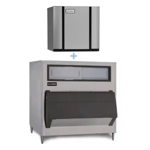 Ice-O-Matic CIM2046FW/B1000-48 1860 lb Full Cube Ice Maker w/ Bin - 1000 lb Storage, Water Cooled, 208-230v/1ph