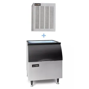 Ice-O-Matic MFI0500A/B40PS 540 lb Flake Ice Maker w/ Bin - 344 lb Storage, Air Cooled, 115v