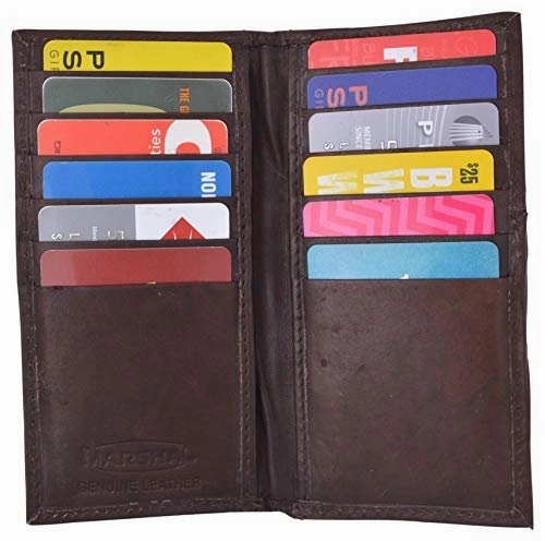 Id Credit Card Money Holder Genuine Leather Bifold Front Pocket Wallet Todays Special Savings