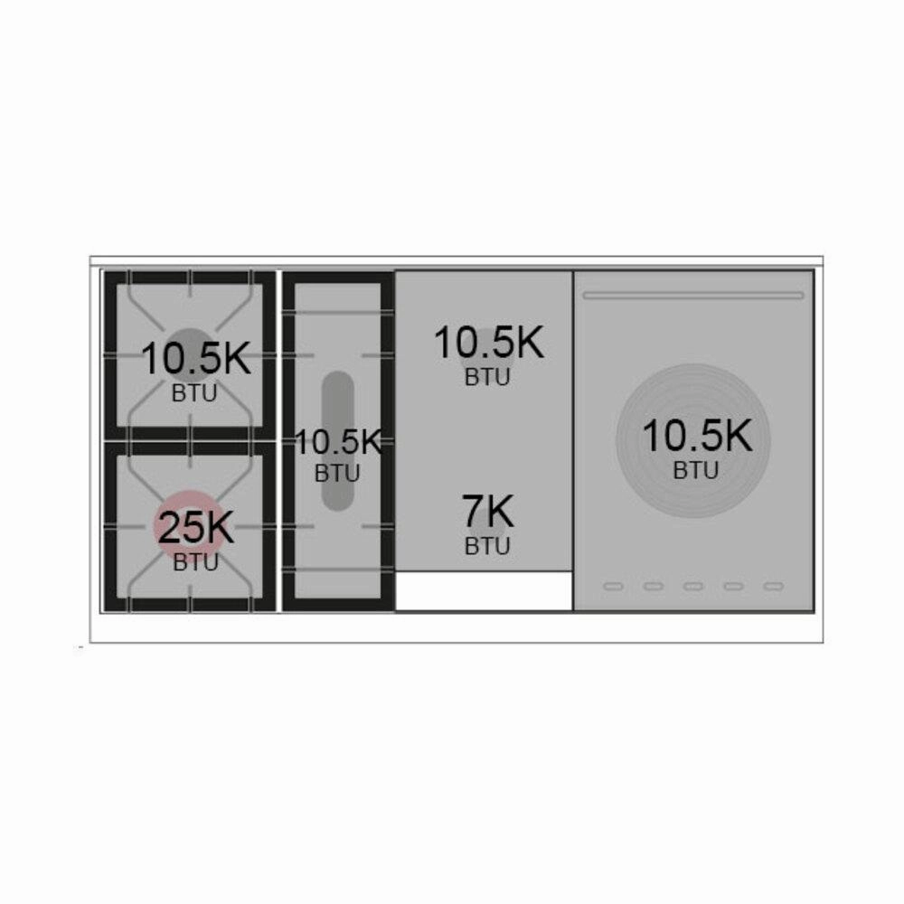 Ilve UN48FSNMPBUCLP Ilve Un48Fsnmpbuclp Nostalgie Ii Noblesse 48" Dual Fuel Range (5 Sealed Burners   Griddle   French Top, Liquid Propane, Triple Glass Door, Burgundy, Chrome)