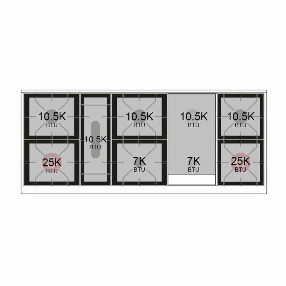 Ilve UN60FQNMPMGB Ilve Un60Fqnmpmgb Nostalgie Ii Noblesse 60" Dual Fuel Range (9 Sealed Burners   Griddle, Natural Gas, Solid Door, Graphite Matte, Burnished)