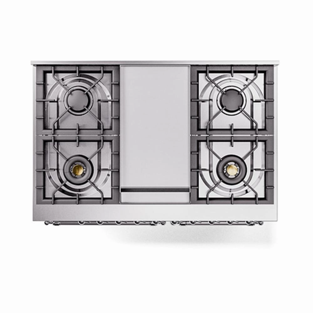 Ilve UND40FNMPRACLP Ilve Und40Fnmpraclp Nostalgie Ii Noblesse 40" Dual Fuel Range (Liquid Propane, Triple Glass Door, Ral, Chrome)